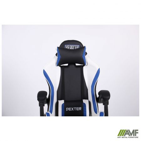 Фото 7 - Крісло VR Racer Dexter Frenzy чорний/синій 