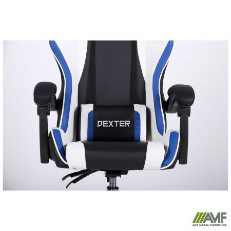 Фото 8 - Кресло VR Racer Dexter Frenzy черный/синий 