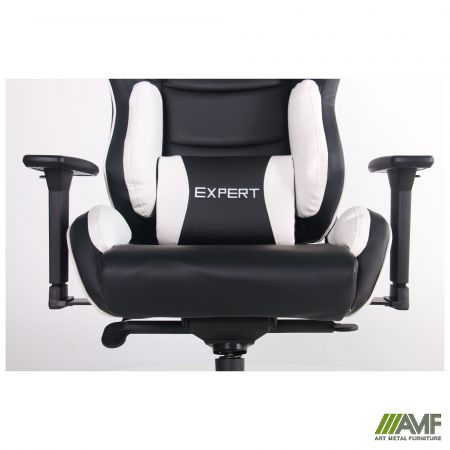 Фото 12 - Кресло VR Racer Expert Idol черный/белый 