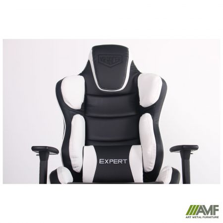 Фото 7 - Кресло VR Racer Expert Idol черный/белый 