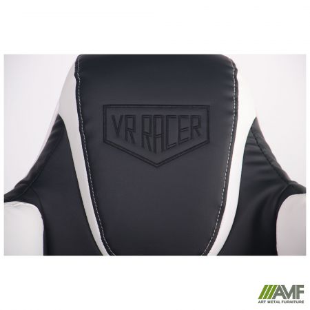 Фото 9 - Кресло VR Racer Expert Idol черный/белый 