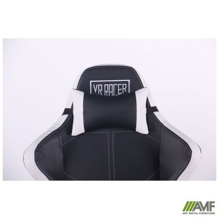 Фото 8 - Кресло VR Racer Expert Mentor черный/белый 