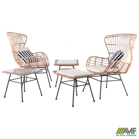 Фото 2 - Комплект Casablanca черный, ротанг латте