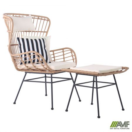 Фото 6 - Комплект Casablanca черный, ротанг латте