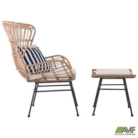 Фото 7 - Комплект Casablanca черный, ротанг латте