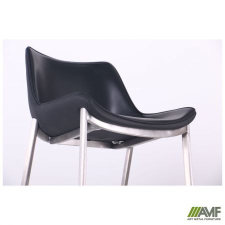 Фото 13 - Барний стілець Blanc black leather 
