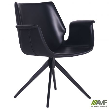 Фото 1 - Кресло Vert black leather