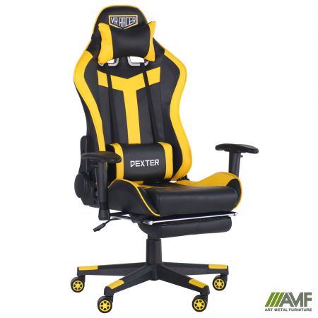 Фото 1 - Кресло VR Racer Dexter Rumble черный/желтый 