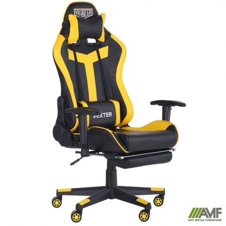 Фото 2 - Кресло VR Racer Dexter Rumble черный/желтый 