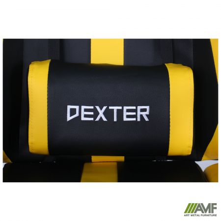 Фото 13 - Крісло VR Racer Dexter Rumble чорний/жовтий 