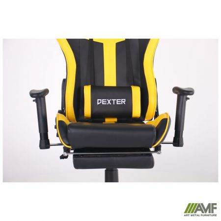 Фото 8 - Крісло VR Racer Dexter Rumble чорний/жовтий 