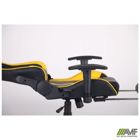 Фото 10 - Крісло VR Racer Dexter Rumble чорний/жовтий 