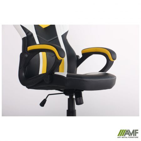 Фото 13 - Кресло VR Racer Dexter Jolt черный/желтый 