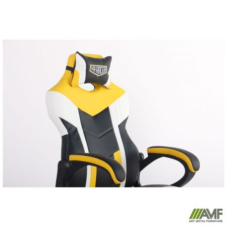Фото 6 - Крісло VR Racer Dexter Jolt чорний/жовтий 