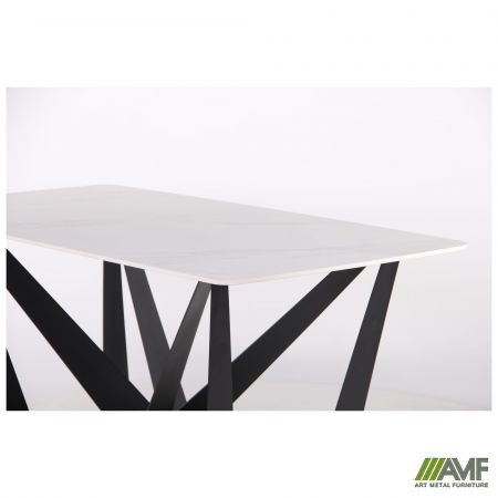 Фото 6 - Стол обеденный William black/ceramics Carrara bianco 
