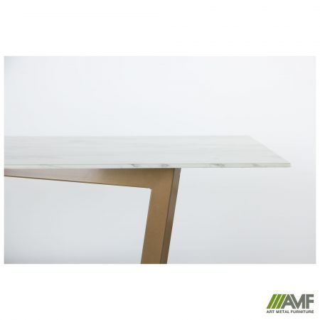 Фото 7 - Стол обеденный Adriana gold/glass Bianco Carrara