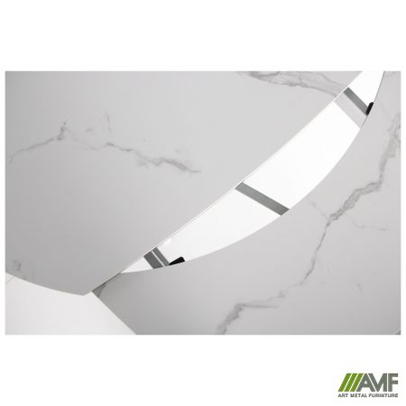 Фото 9 - Стол обеденный раскладной Krystle white/сeramics Venato bianco