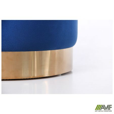 Фото 6 - Пуф Madrid Blue / Golden Chrom 