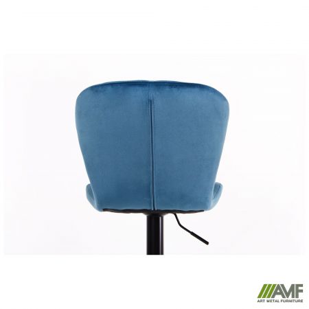 Фото 16 - Барний стілець Vensan Velvet Blue / Black 