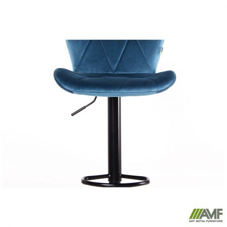 Фото 17 - Барный стул Vensan Velvet Blue / Black 