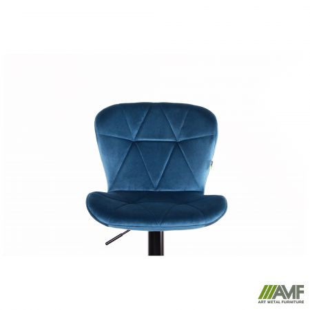 Фото 5 - Барный стул Vensan Velvet Blue / Black 