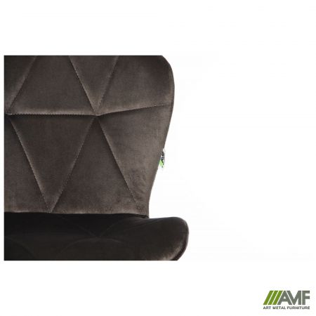 Фото 12 - Барный стул Vensan Velvet Gray / Black 