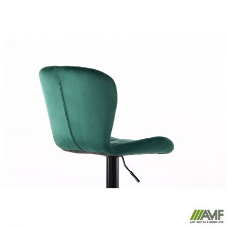 Фото 15 - Барный стул Vensan Velvet Green / Black 