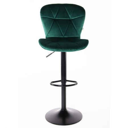 Фото 3 - Барный стул Vensan Velvet Green / Black 