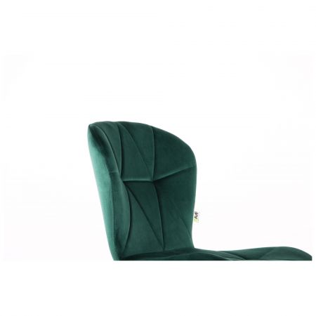 Фото 9 - Барный стул Vensan Velvet Green / Black 