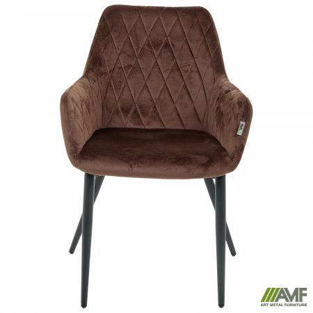 Фото 4 - Кресло обеденное Venera, вельвет коричневый