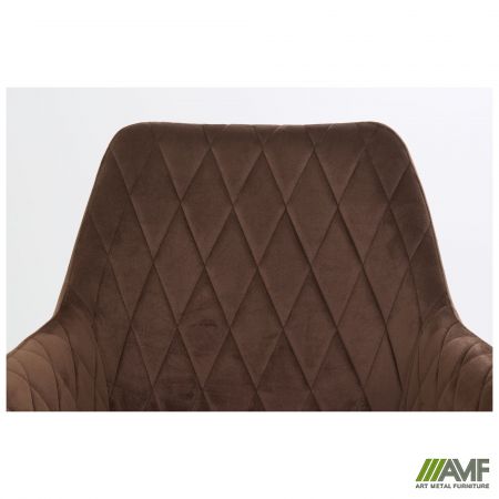 Фото 10 - Кресло обеденное Venera, вельвет коричневый