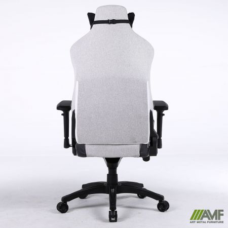 Фото 5 - Крісло геймерське VR Racer Textile Halk сірий/чорний 