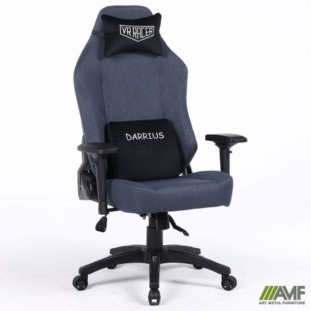Фото 1 - Крісло геймерське VR Racer Textile Darrius чорний 