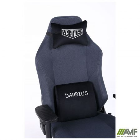 Фото 10 - Крісло геймерське VR Racer Textile Darrius чорний 