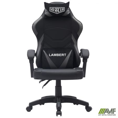 Фото 3 - Кресло геймерское VR Racer Dexter Lambert черный/серый 