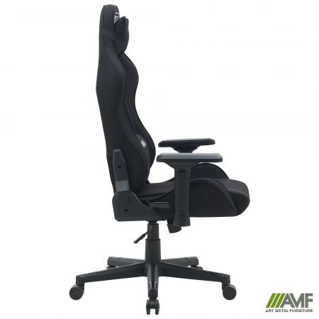 Фото 3 - Крісло VR Racer Textile Maximus тканина чорна/чорний 