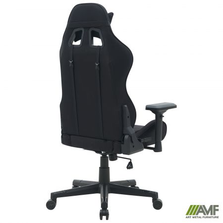 Фото 4 - Крісло VR Racer Textile Maximus тканина чорна/чорний 