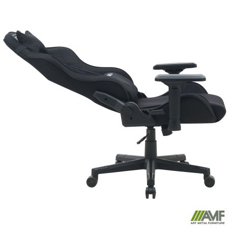 Фото 6 - Крісло VR Racer Textile Maximus тканина чорна/чорний 