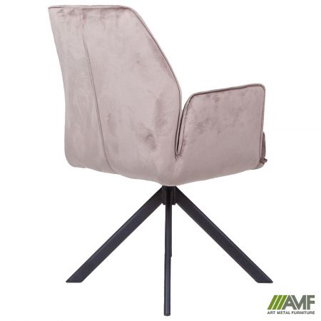 Фото 5 - Кресло поворотное Leonor вельвет светло-коричневый 