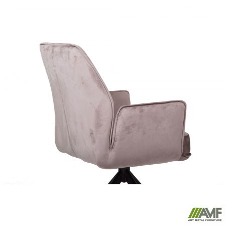 Фото 7 - Кресло поворотное Leonor вельвет светло-коричневый 