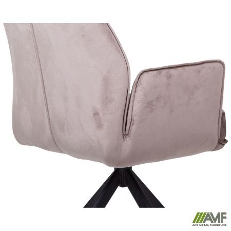 Фото 9 - Кресло поворотное Leonor вельвет светло-коричневый 