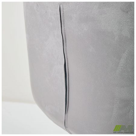 Фото 10 - Крісло поворотне Jasmin вельвет теплий сірий 