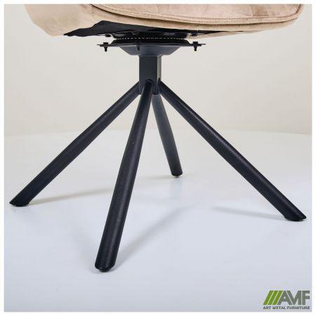 Фото 11 - Кресло поворотное Jasmin вельвет капучино 