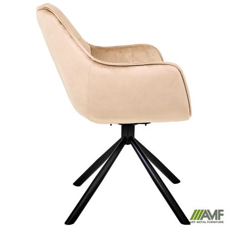 Фото 3 - Кресло поворотное Jasmin вельвет капучино 