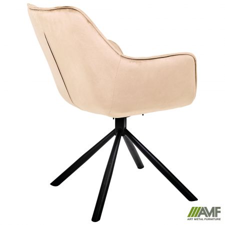 Фото 5 - Кресло поворотное Jasmin вельвет капучино 