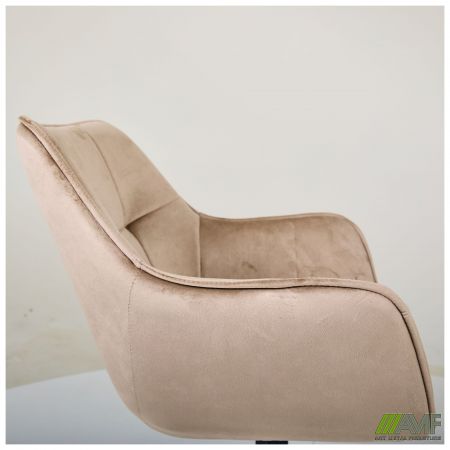 Фото 7 - Кресло поворотное Jasmin вельвет капучино 