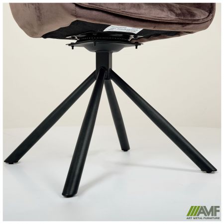 Фото 11 - Крісло поворотне Jasmin вельвет шоколад 