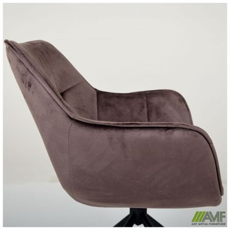 Фото 7 - Крісло поворотне Jasmin вельвет шоколад 