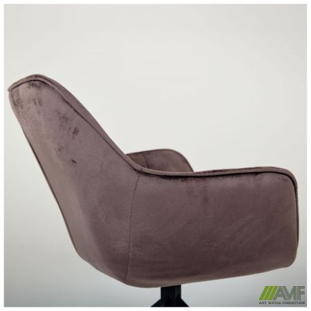 Фото 8 - Крісло поворотне Jasmin вельвет шоколад 