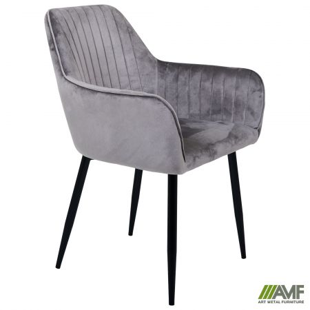 Фото 2 - Кресло Venera-C вельвет теплый серый 